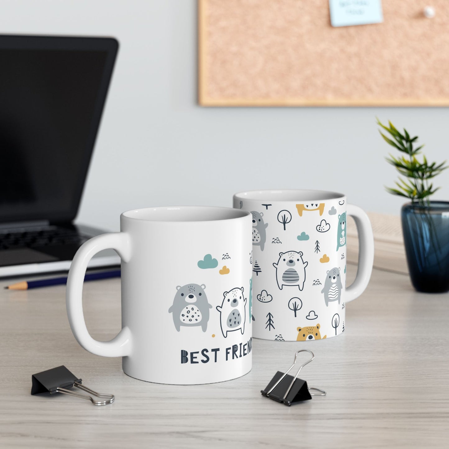 Best Friends Ceramic Mug, (11oz, 15oz)